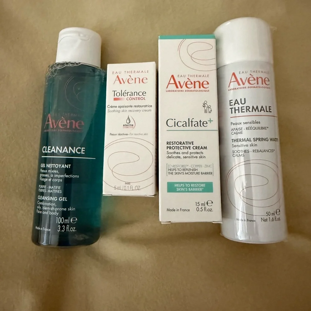 Avène Sensitive Skin Starter Kit Cleanance Cicalfate Eau Thermale NEW